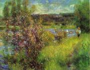 Pierre Renoir The Seine at Chatou oil on canvas